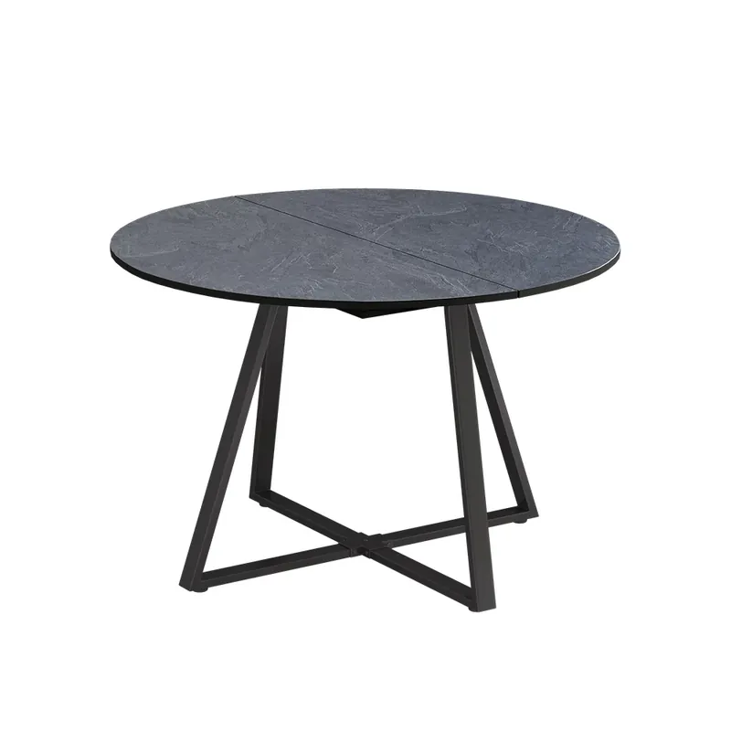 Masa de sufragerie Loyd antracit/Negru 120 x 120 cm Extensibil Vicco Cumpără acum