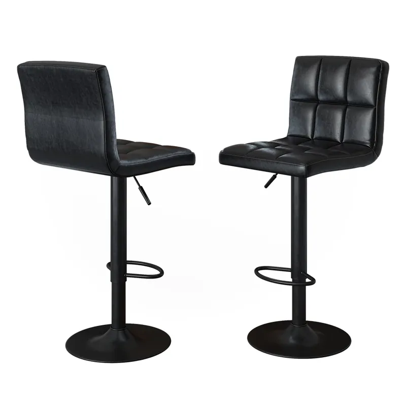 Nu rata Scaun de bar set de 2 Sena Negru 42x94 cm Vicco