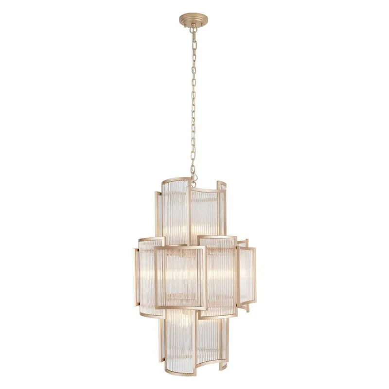 Ofertă de sezon Pendul Max Light Citadel P0447 auriu 11xE14 210 cm