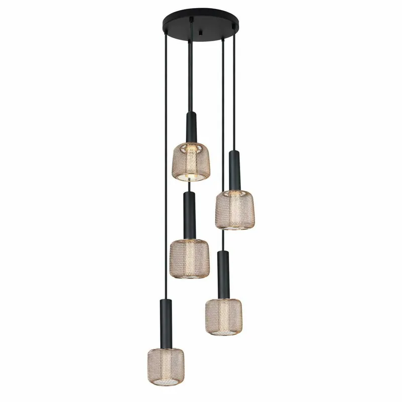 Pendul LED Max Light P0439 auriu 3000K 145 cm Disponibil imediat