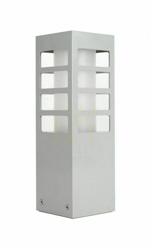 Preferatul clienților Lampă stâlp exterior SU-MA RADO III 3 AL argintiu 25 cm IP54 RADO III 3 AL