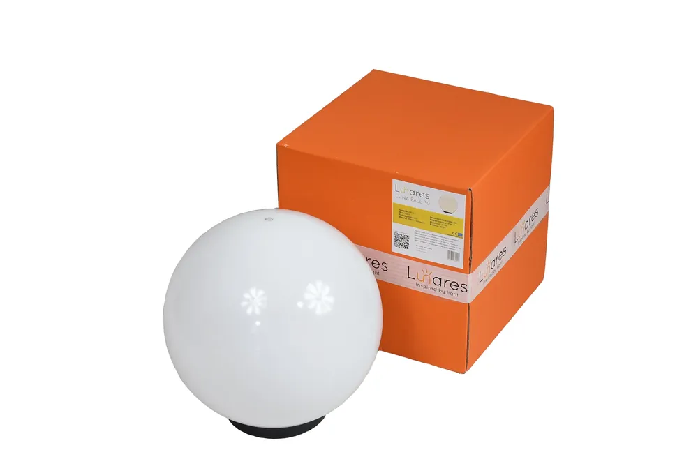 Chilipir Glob decorativ modern pentru grădină LUNA BALL 30 cm – LED E27, PREMIUM, rezistent la UV