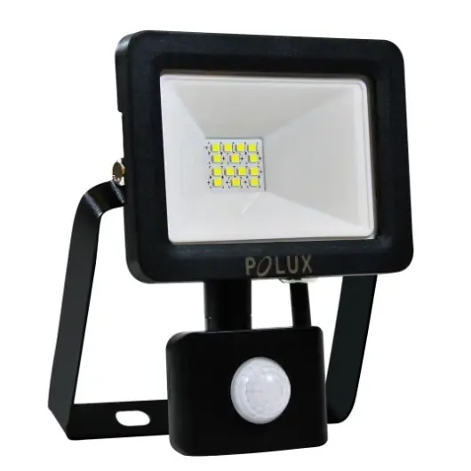Proiector LED POLUX 10W IP65 senzor negru Retur ușor