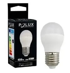 LED POLUX G45 E27 1 1 bec de lapte ceramic SMDWW 480lm Doar azi