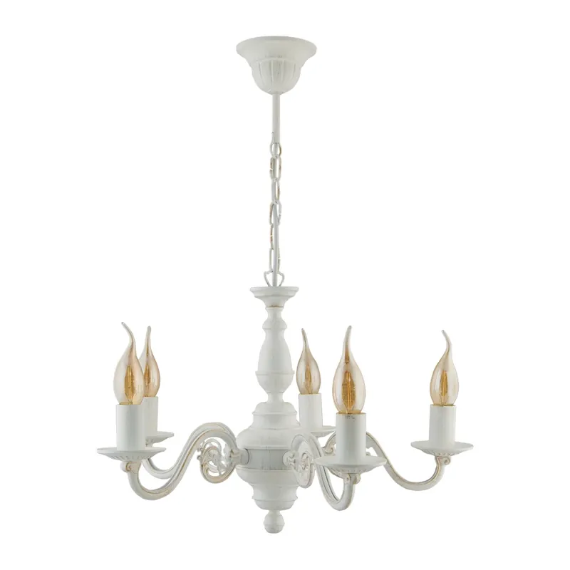 Reducere extra Candelabru elegant TULUZA 5 x E14 LED alb