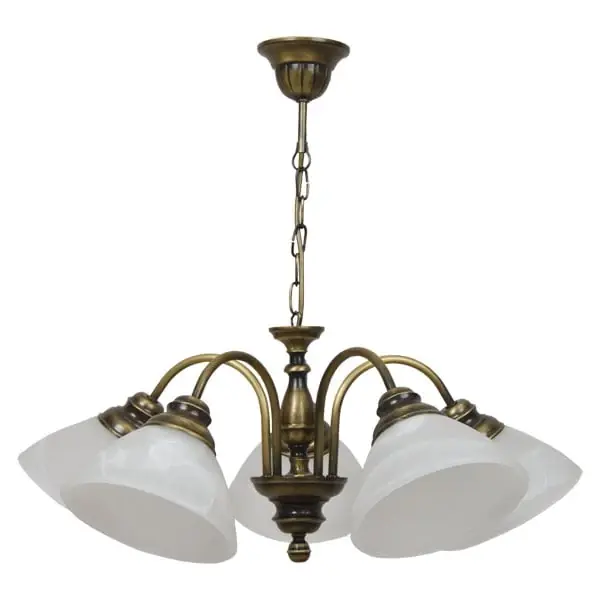 Ofertă specială Candelabru 5-pł. BIROU Patina