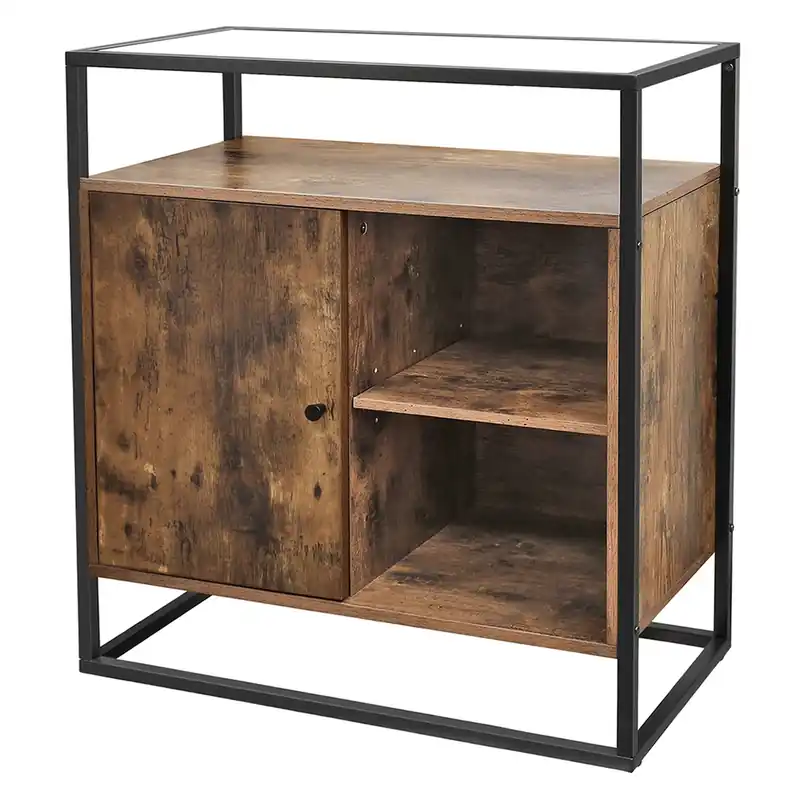 Consola mobilier Glatal rustic maro LSC12BX VASAGLE Discount