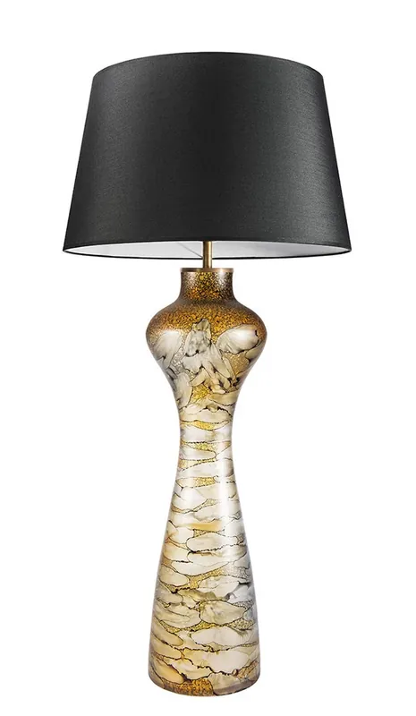 Interesantă lampă de masă Havana L Sahara Famlight E27 60W grafit / alb Preț promoțional