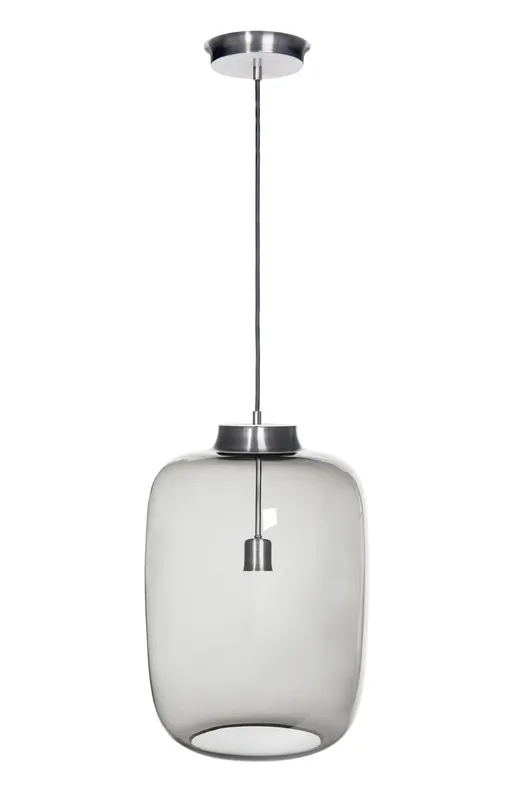 Lampă suspendată din sticlă Laut gri Famlight din oțel inoxidabil E27 60W realizată manual Super ofertă