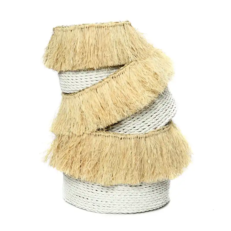 Coșurile Aloha - Alb natural - Set de 3 Plată sigură