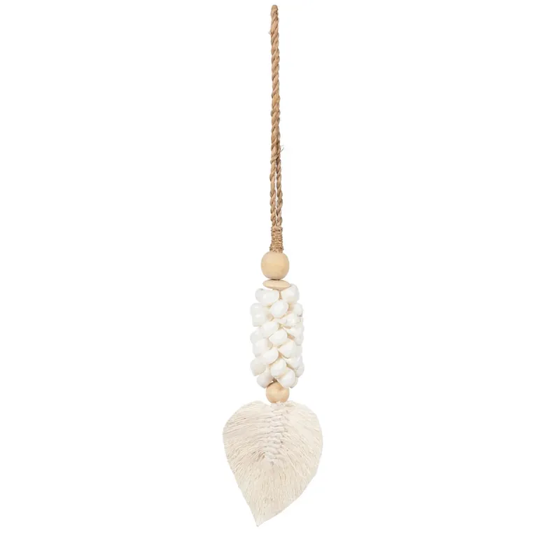 Tassel Leaf & Shell - Alb Bestseller