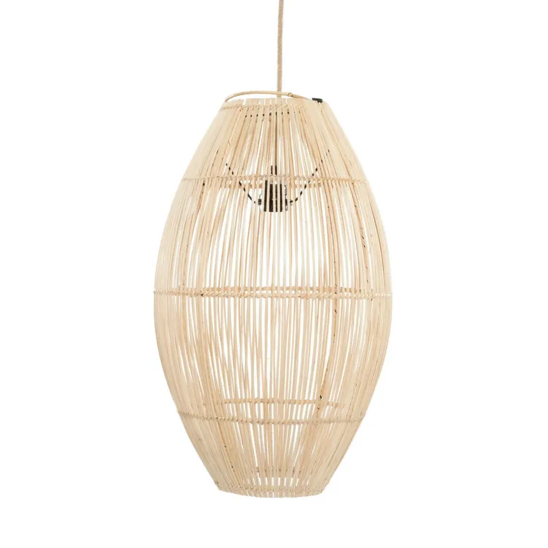 Cel mai bun preț Lampă boho Zuri L, E27, Rattan, plafonieră pentru camera de zi