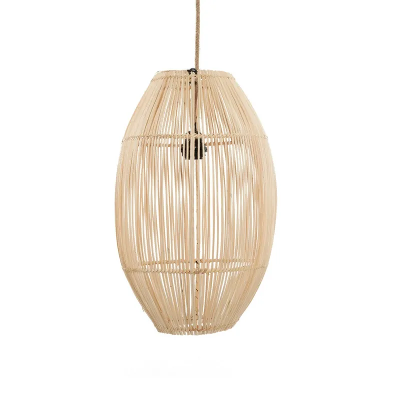 Calitate înaltă Lampă împletită Zuri M, E27, Rattan, boho