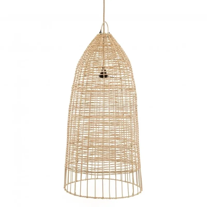 Cumpără acum Lampă deasupra mesei de sufragerie - The Elba L, E27, Rattan, producție artizanală