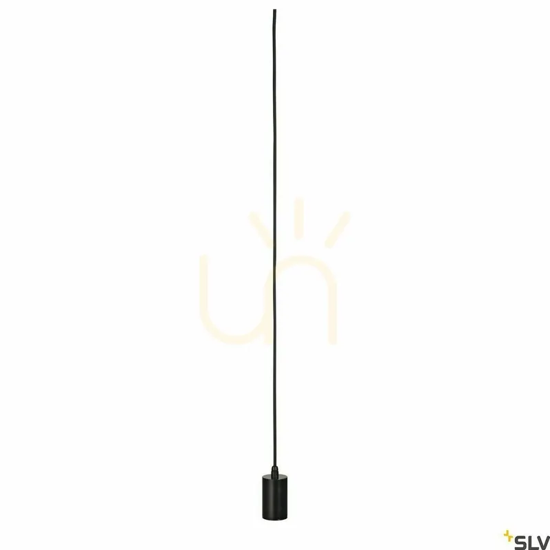 Calitate înaltă Pendul SLV FITU E27 negru aluminiu 60W 132690