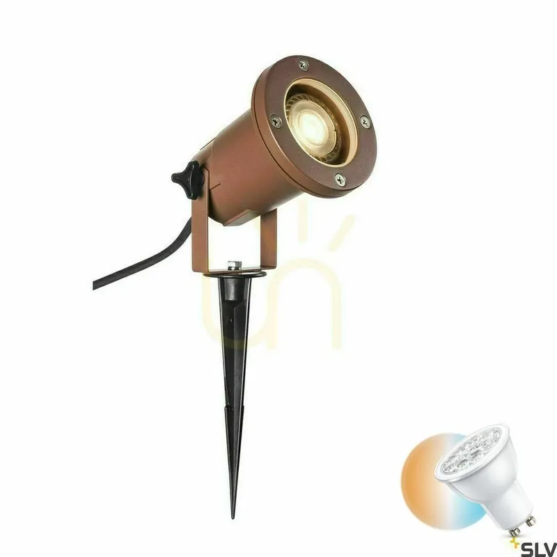 Cumpără online Proiector exterior SLV NAUTILUS QPAR51 Rusty aluminiu IP44/IP65 11W 1001964