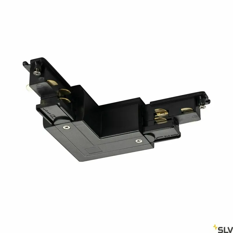 Conector alimentare unghiular SLV S-TRACK DALI L negru 3 faze 1002647 Premium
