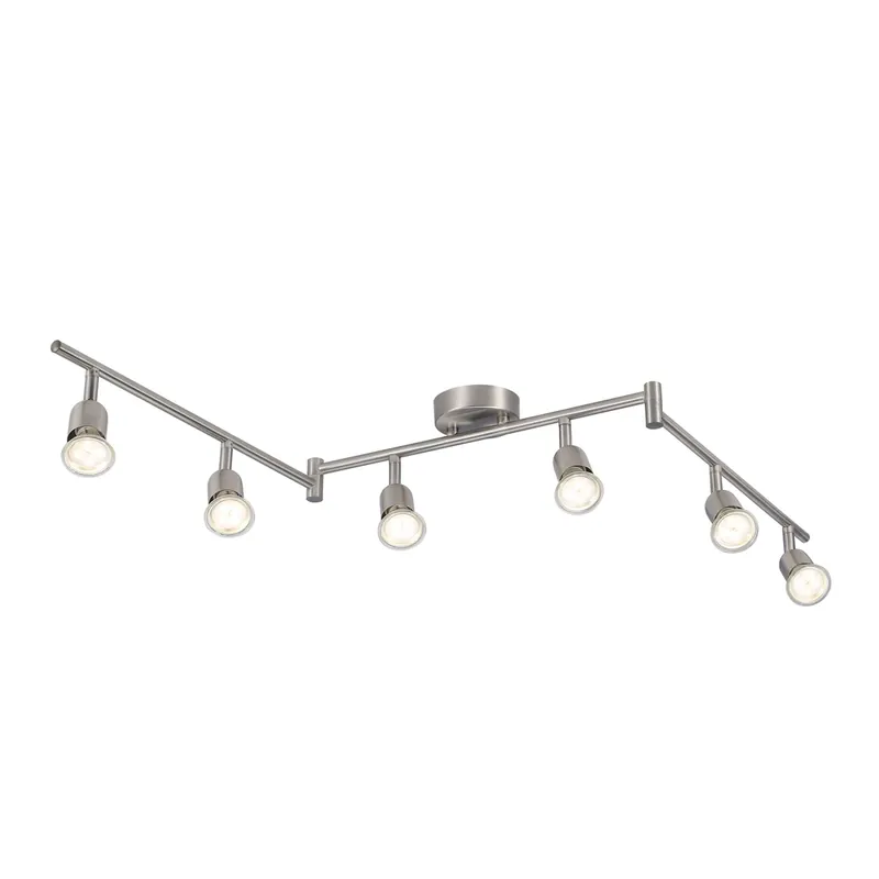 Preferatul clienților Plafonieră AVENUE Nordlux GU10 6x35W Metal Oțel periat