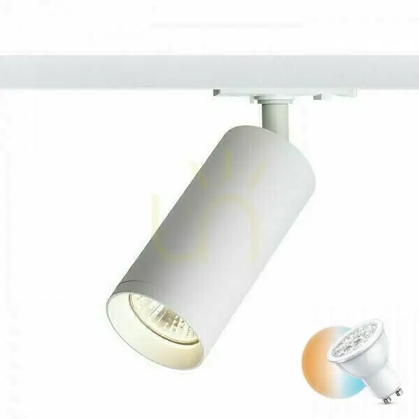 Belenos Spotlight pentru șină monofazată Alb 230 V Led Gu10 9 W. Disponibil imediat