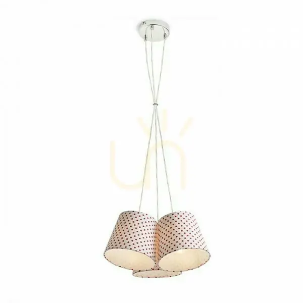 Ofertă specială Nancy Iii Lampă suspendată alb/roșu 230 V E14 3x11 W.