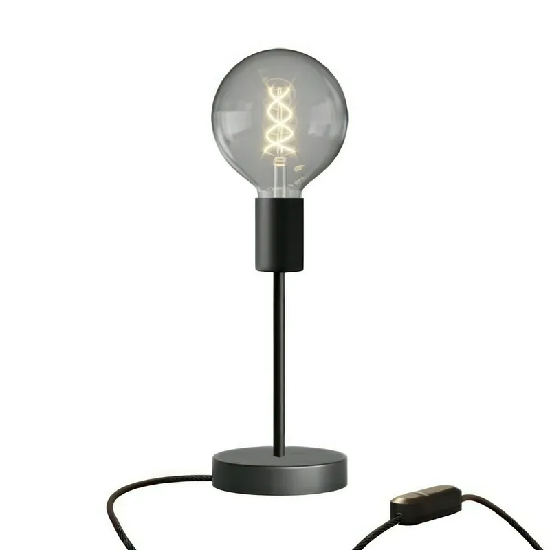 Expediere rapidă Creative-Cables Lampă de masă neagră CAPL20468v2865