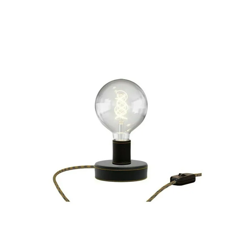 Creative-Cables Lampă de masă neagră CAPL20480v28716 Retur ușor