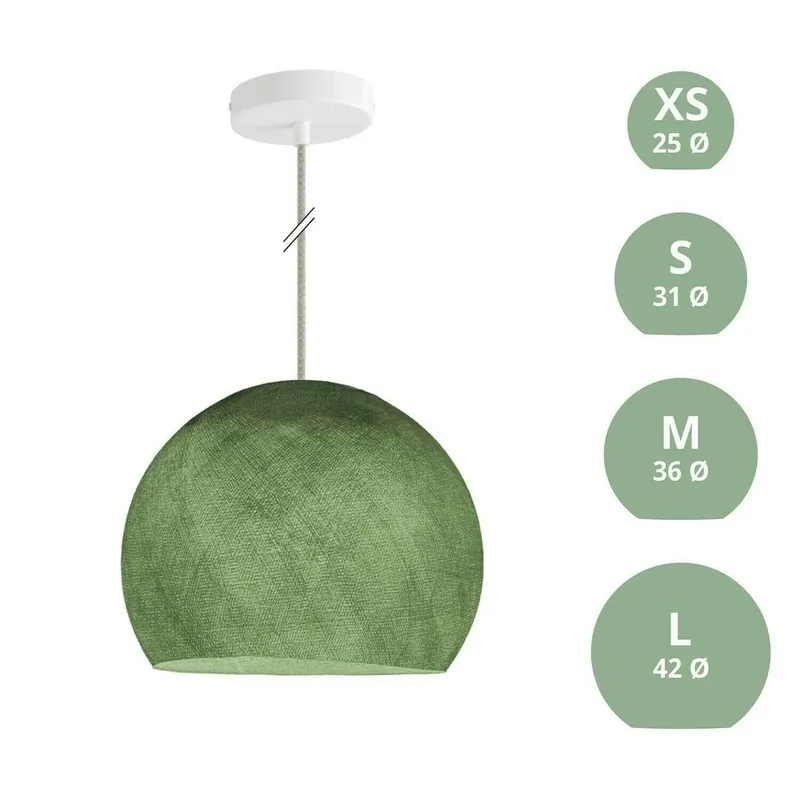 Lichidare de stoc Verde Creative-Cables Verde Lampă pandantiv CAPL20492v280