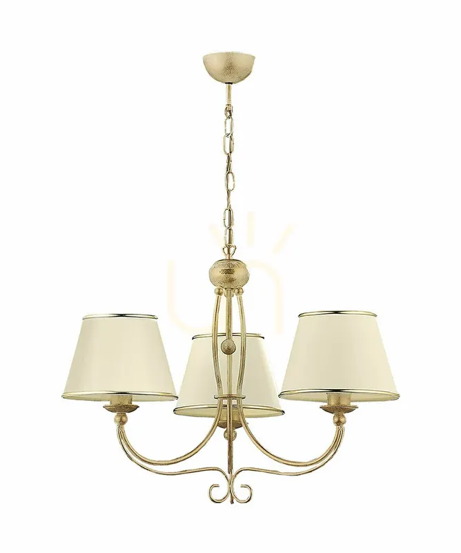 Chilipir Candelabru LAURA Bej 3xE27/15W