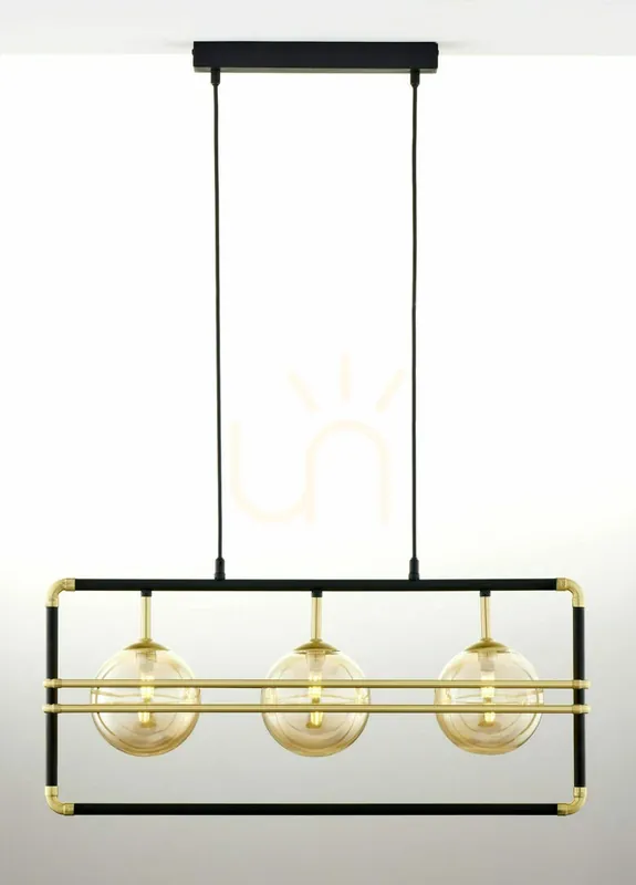 Lampă cu pandantiv FIORI Gold 3xG9/14W Popular