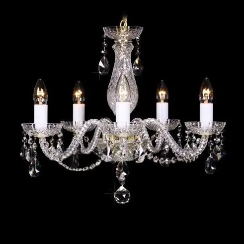 Preț redus Lustra cristal Bohemia 5 brate L11 808/05/1-A