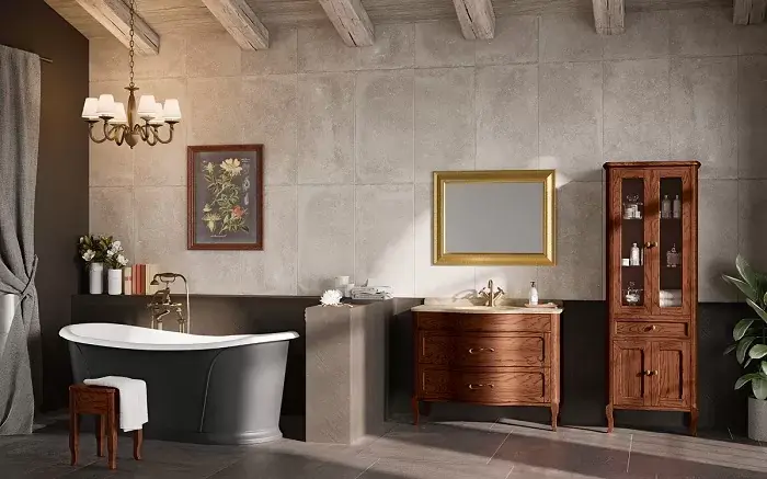 Set mobilier de baie cu lavoar si oglinda Eban seria Rachele 108 160 Set Preț promoțional