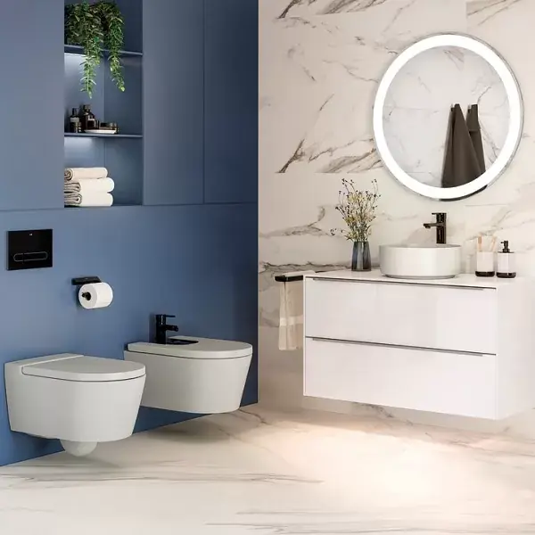 Baterie bideu monocromanda, fara ventil, brushed titanium black, Roca Naia 5A6A96NM0 Ofertă exclusivă