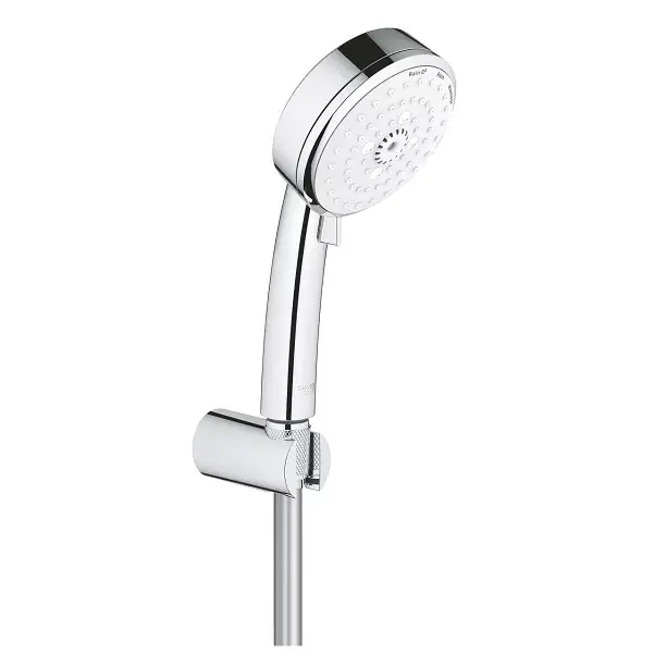 Set de dus cu para, furtun si suport, crom, Grohe Tempesta Cosmopolitam100 27588002 Retur ușor
