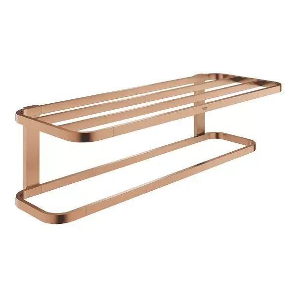 Suport prosop multiplu, fixare ascunsa, cupru mat (brushed warm sunset), Grohe Selection 41066DL0 Reducere de preț