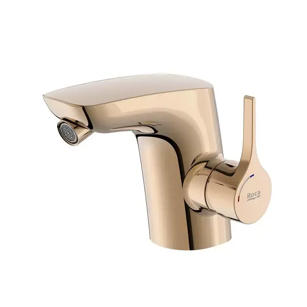 Baterie bideu monocomanda, fara ventil, Cold Start, rose gold, Roca Insignia 5A6A3ARG0 Mai ieftin