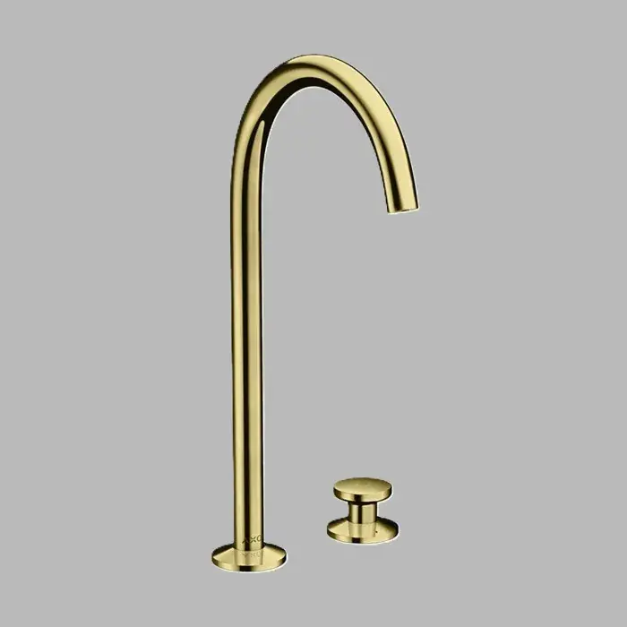 Plată securizată Baterie lavoar monocomanda, inalta, 2 orificii, Select 260, cu ventil push-open, auriu lucios (Polished Gold Optic), Axor One 48060990