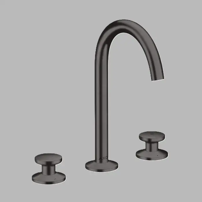 Baterie lavoar cu 3 orificii, Select 170, cu ventil push-open, antracit periat (Brushed Black Chrome), Axor One 48070340 Bestseller