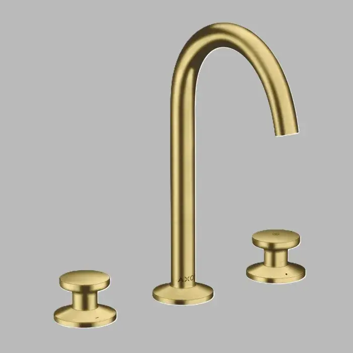 Ofertă limitată Baterie lavoar cu 3 orificii, Select 170, cu ventil push-open, alama periata (Brushed Brass), Axor One 48070950
