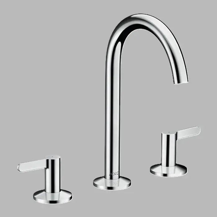 Cumpără online Baterie lavoar cu manere parghie, 3 orificii, Select 170, cu ventil push-open, crom lucios, Axor One 48050000