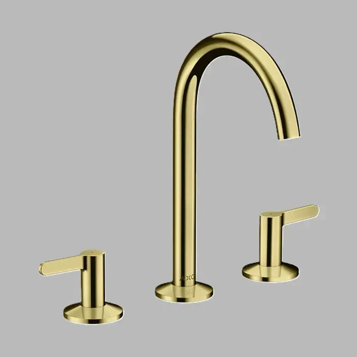Baterie lavoar cu manere parghie, 3 orificii, Select 170, cu ventil push-open, auriu lucios (Polished Gold Optic), Axor One 48050990 Cel mai vândut
