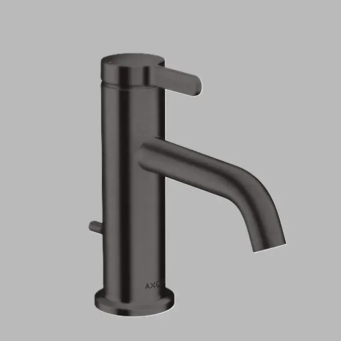 Baterie lavoar monocomanda 70, cu ventil pop-up, antracit periat (Brushed Black Chrome), Axor One 48000340 Ofertă specială