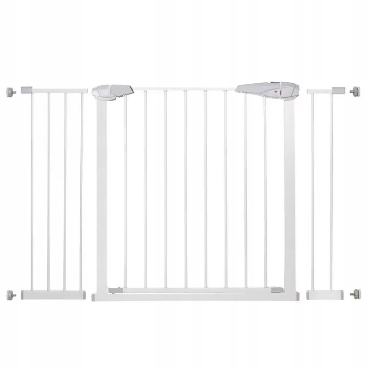 Premium Poarta de siguranta Safety Gate pentru scari, ajustabila 118-127 cm, din otel, alba
