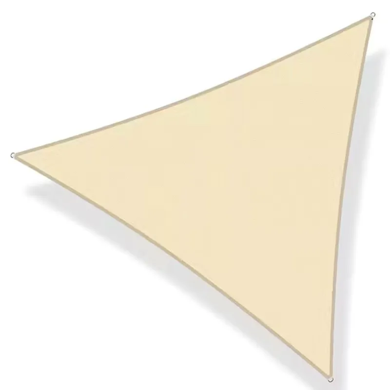 Ieftin Copertina prelata de soare, triunghiulara, impermeabila, cu protectie UV, 300x300x300 cm, bej