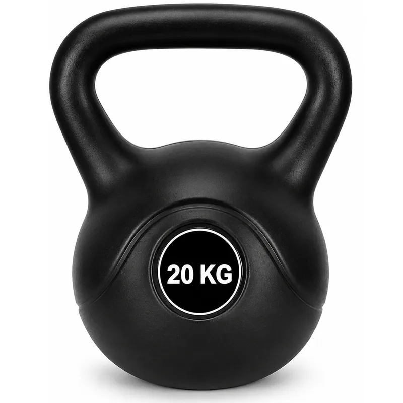 Kettlebell 20 kg, bitum cu invelis rezistent ABS, 30x25x33 cm, negru Cel mai vândut