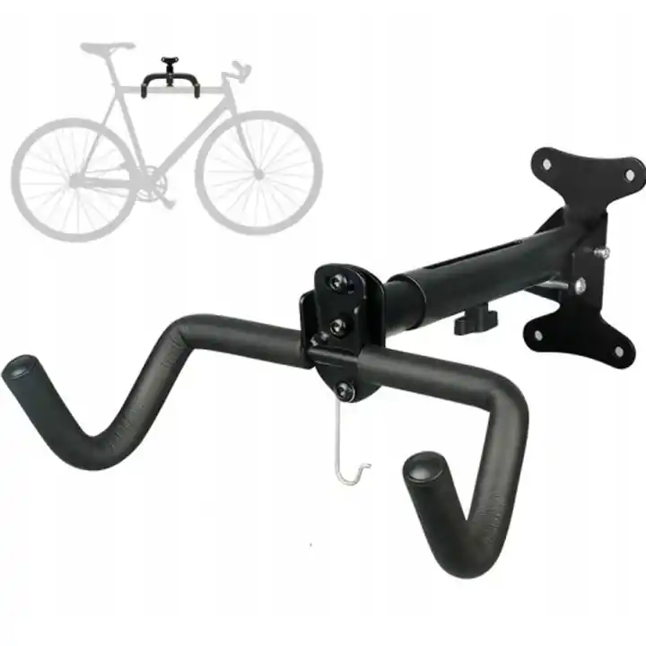Suport bicicleta pliabil pentru perete, cu unghi reglabil, metal, 36x26x15 cm Premium