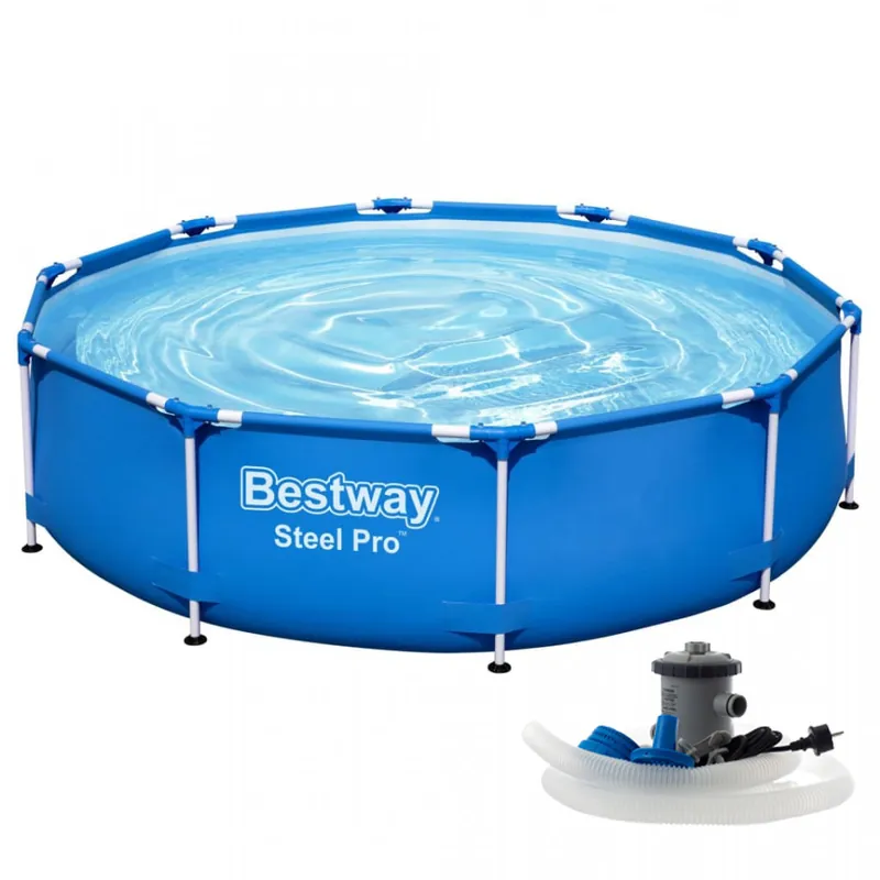 Piscina cadru metalic Bestway, 366×76 cm, 6500 litri, cu pompa de filtrare Ofertă