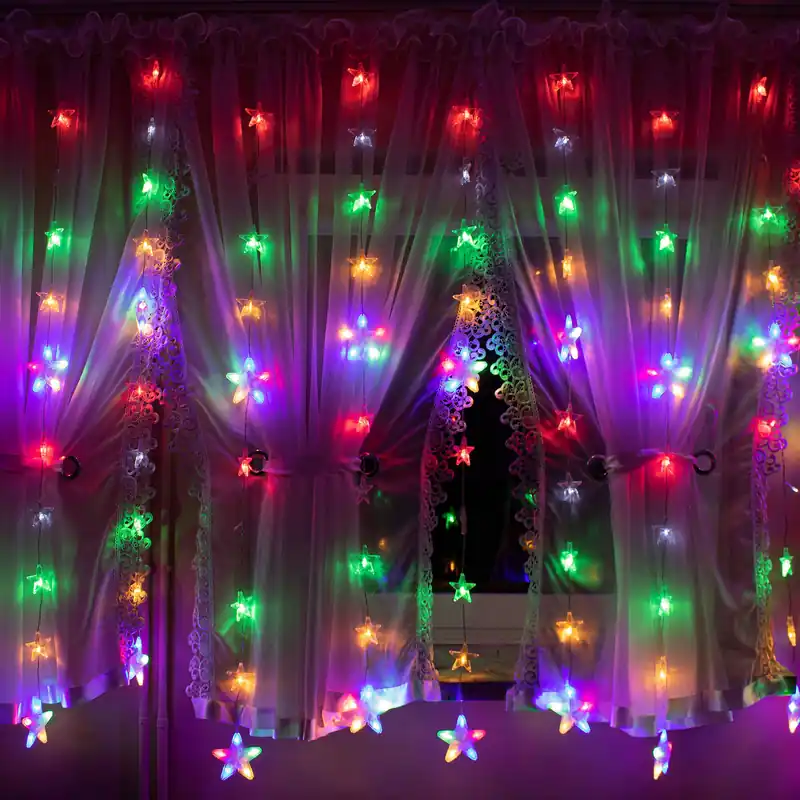 Cumpără acum Instalatie lumina tip perdea cu 180 LED-uri, 2m, pentru interior/exterior, iluminare multicolor