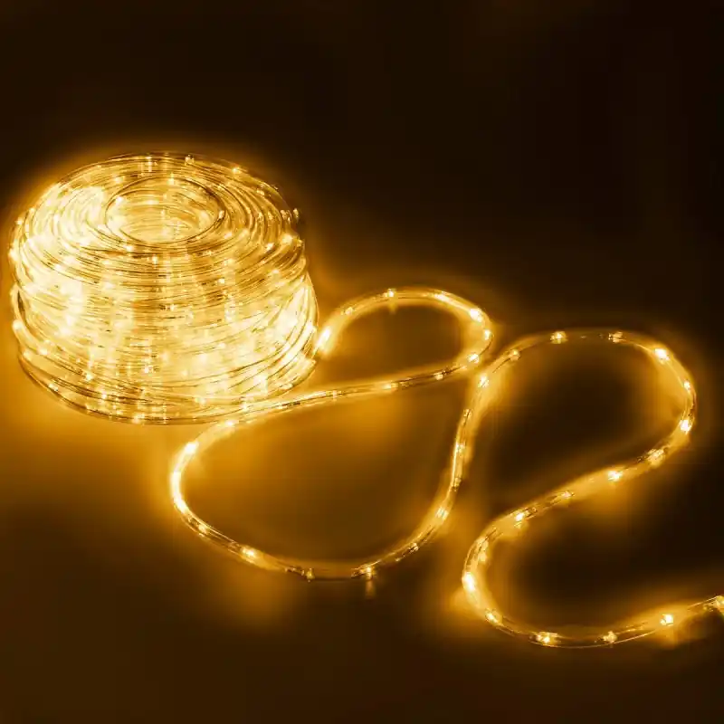 Expediere rapidă Instalatie tub furtun luminos pentru Craciun, 240 LED-uri, 10m, alb cald