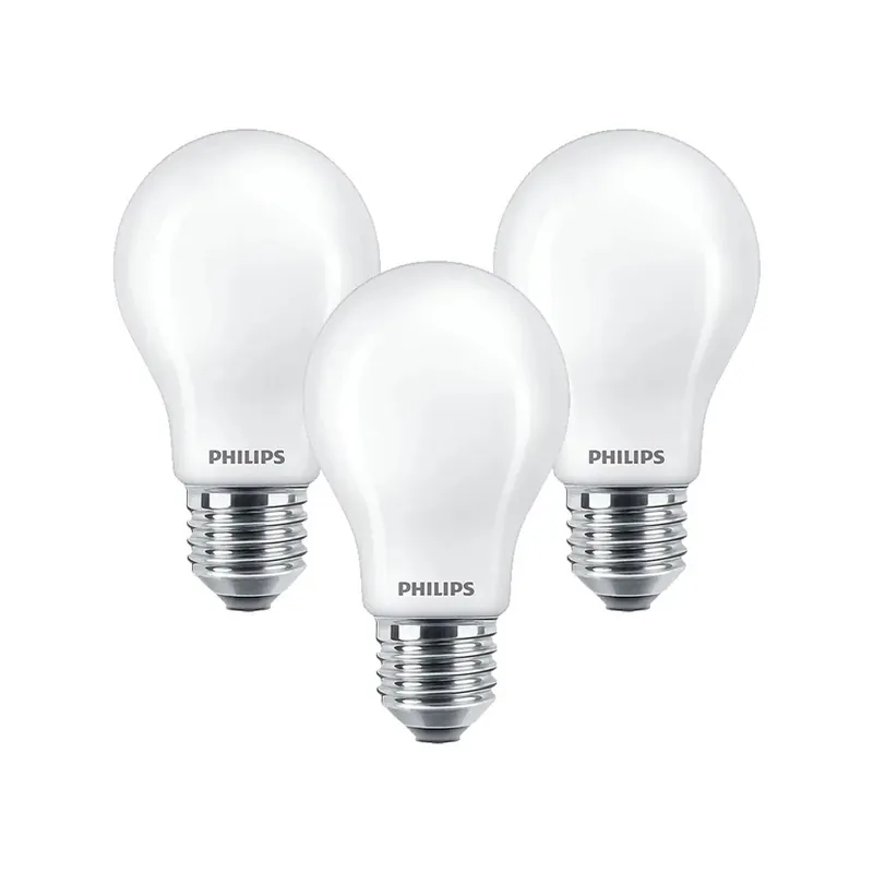 3-pack Bec LED Dimmable Warmglow 3,4W E27 - Philips Calitate înaltă