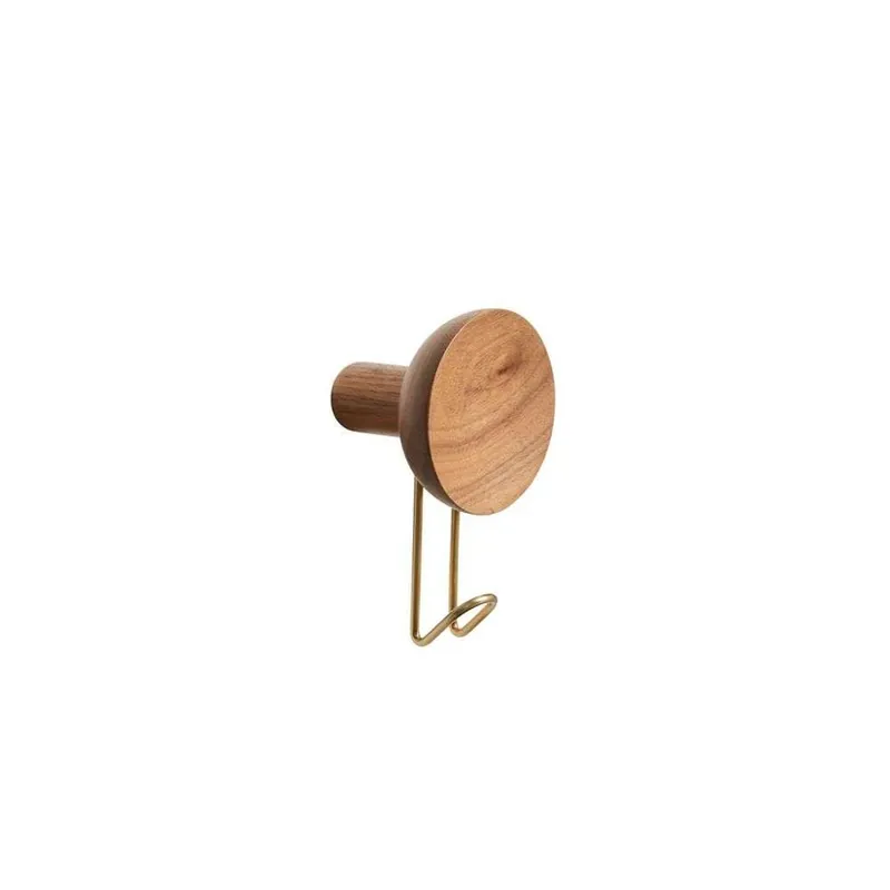 Around Cârlig pentru haine Large Walnut/Brass - Woud Plată sigură